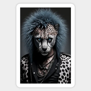 Emo Cheetah Sticker